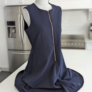 François Beauregard navy blue and gold dress, new with tag. Original value 340$+